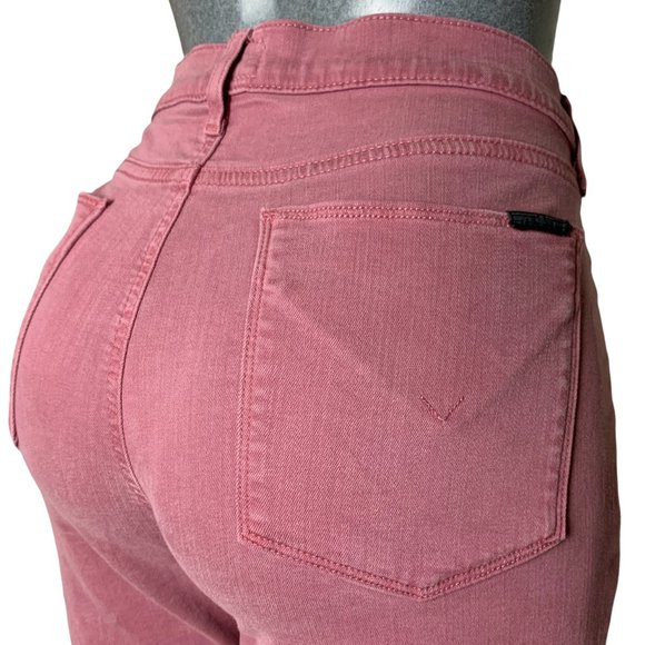 Hudson Krista Super Skinny Womens Jeans Tag 32 Dark Pink Mid-Rise W32xL29 Denim - Picture 1 of 11